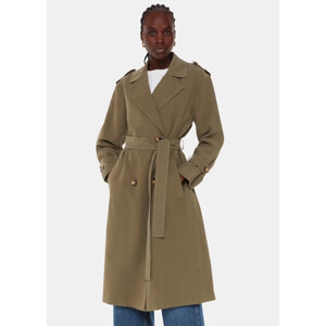 Whistles Khaki Riley Trench Coat